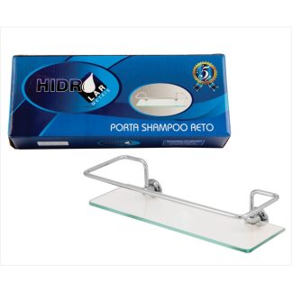 Acessório WC Hidrolar Porta Shampoo Reto Cromado