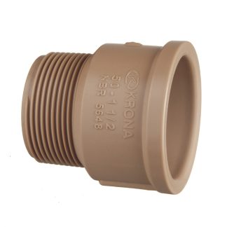 Adaptador Marrom Krona Soldável Curto 85X3 339