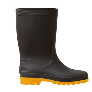 Bota Italbotas Calformax Preta Solado Amarelo Cano Medio 41/42 CMPA509 SF