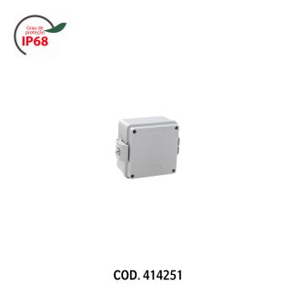 Caixa Passagem PVC Rohdbox Standard IP68 Cinza 110X110X 60