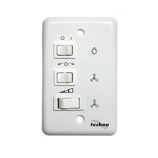 Controle Ventilador Techna Capacitivo 220V Branco VT-008