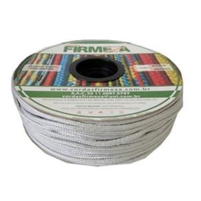 Corda Poliester Firmeza Rolo Branca 4mm/220m