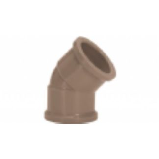 Cotovelo Marrom Amanco Liso/Liso 45"X 60mm