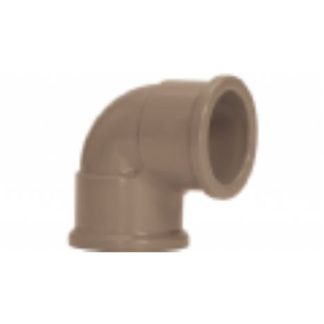 Cotovelo Marrom Amanco Liso/Liso 90"X 60mm