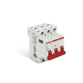 Disjuntor Steck DIN Tripolar 70A SD63 C SD63C70