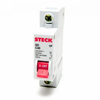Disjuntor Steck DIN Unipolar 04A (C) SDD61C04