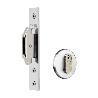 Fechadura Silvana Porta Correr 4500 Redonda Cromada