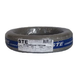 FIO Telefone 1 PAR CCI STE Cinza 200m PR 671