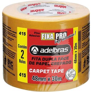Fita Dupla Face Adelbras de Papel Carpet 415 48 X 30m