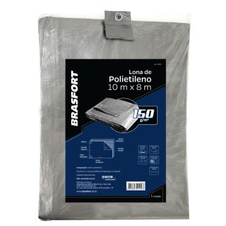 Lona Carreteiro Brasfort Cinza 10X 8m 150 Gramas por M