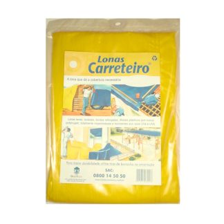 Lona Carreteiro Itap/Boomera Amarela 6 X 4m 105MIC 9000098.PA
