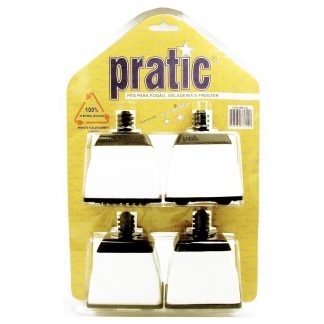 PE Geladeira/Fogão Plástico Quadrado Luxo Pratic Branco