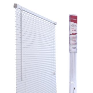 Persiana Horizontal PVC Branca L120cm X A160cm X 25mm PR2914-2