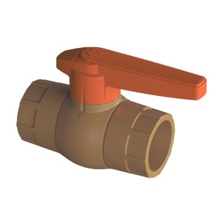 Registro Esfera PVC Tigre Pequeno 50mm Liso Liso