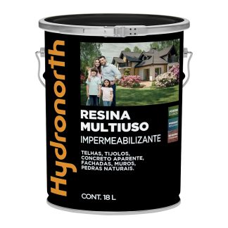 Resina Multiuso Hydronorth Solvente Color Brilhante 18L Cerâmica Telha Balde