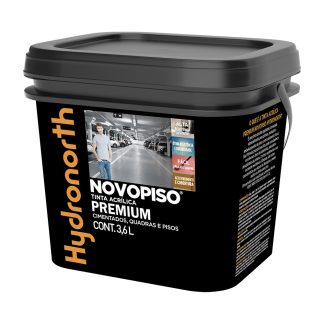 Tinta Hydronorth Novopiso Premium Piso 3,6L Fosco Cinza Chumbo Galão