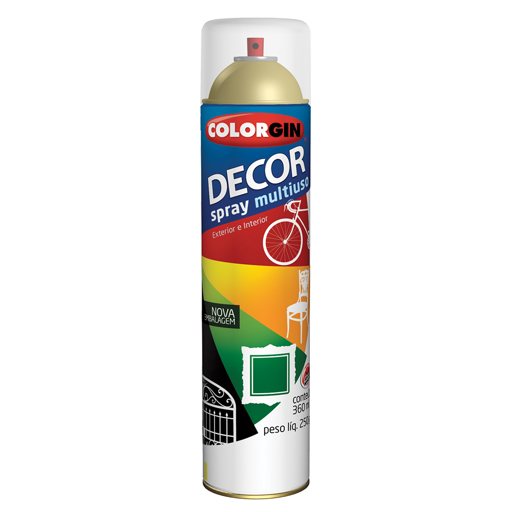 Tinta Spray Colorgin Decor Verniz 360ml