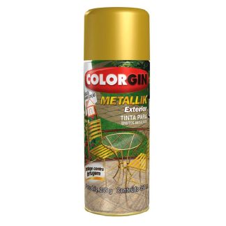 Tinta Spray Colorgin Metalik Ouro 350ml 52
