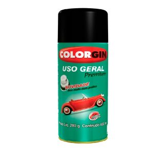 Tinta Spray Colorgin USO Geral Preto 400ml