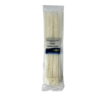 Abracadeira Nylon Brasfort Branca 7,6X400 50 Peças