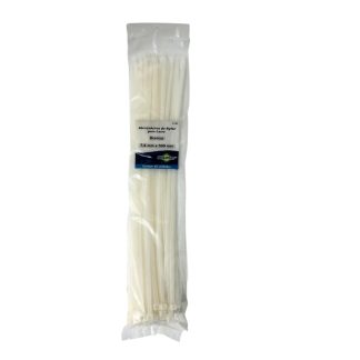 Abracadeira Nylon Brasfort Branca 7,6X500 50 Peças