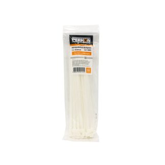 Abracadeira Nylon Perkon Branca 7,6X300 50 Peças