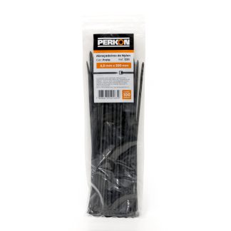 Abracadeira Nylon Perkon Preta 4,8X300 100 Peças