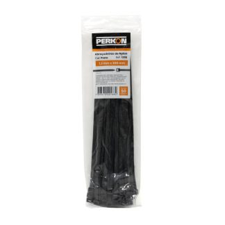 Abracadeira Nylon Perkon Preta 7,6X300 50 Peças