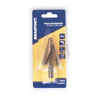 Broca Escalonada Brasfort 9 A 36mm