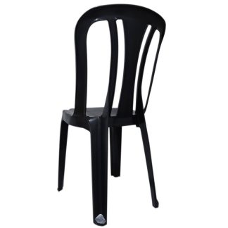 Cadeira Plástica Caixaplast "Bistro" Buzios Preta 182kg Cdapt