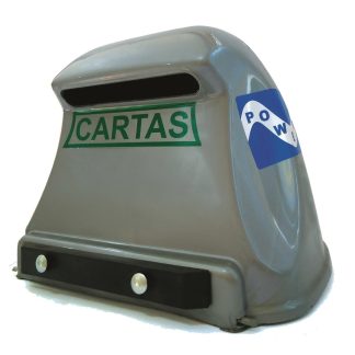 Caixa Carta Power Plástica Gradil "Correio"Prata 22-1-PRATA