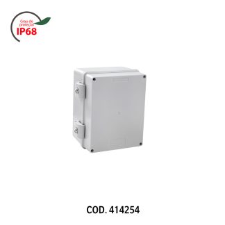 Caixa Passagem PVC Rohdbox Completa IP68 Cinza 190X150X110