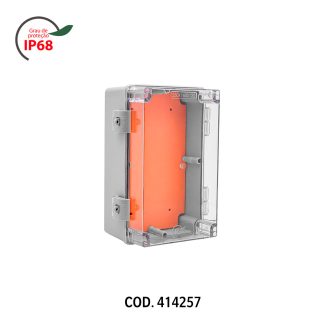 Caixa Passagem PVC Rohdbox Completa IP68 Transparente 250X160X120