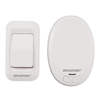 Campainha sem FIO Brasfort Pilha/Tomada 52 Toques Branca