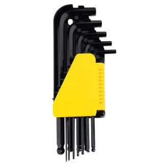 Chave Allen Stanley Longa Redonda 1/16 A 3/8 com 12 Peças