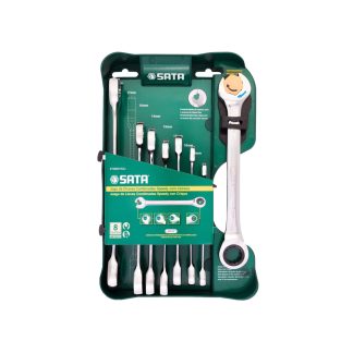 Chave Combinada Catracada Sata Speedy 08 Peças 8-19mm ST08007ASJ