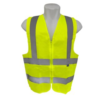 Colete para Sinalizacão Brasfort 4 Linhas com Ziper Amarelo G