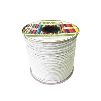 Corda Poliester Firmeza Carretel Branca 8MM240m