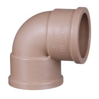 Cotovelo Marrom Krona Liso Liso 110mm X 90 432