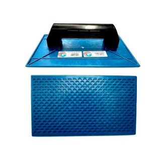 Desempenadeira PVC Giraldi 22X34 Corrugada Azul