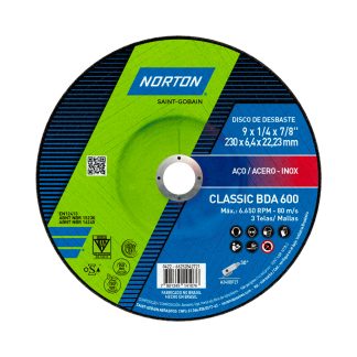Disco Desbaste Norton 9X1/4 X 7/8 DA600
