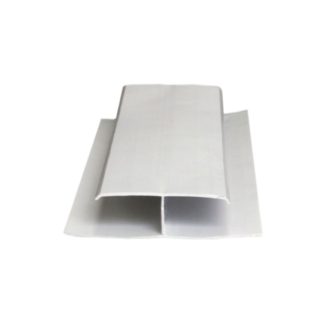 Emenda Forro PVC Plasflex Branco Gelo "H" Rigida com 6m