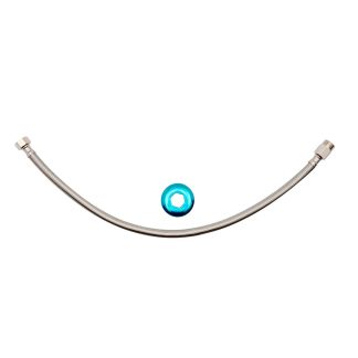 Engate Flexivel Metal Cromado Brasfort Malha INOX 60cm