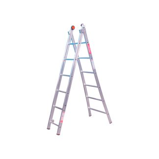 Escada Alumínio Alulev 3EM1 2X 8 Degraus 4,5m ED108