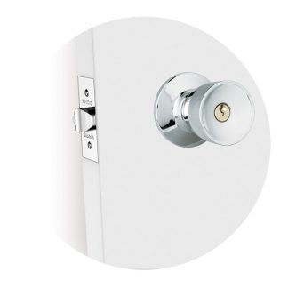 Fechadura Tubular Soprano Tulipa BR90 Externa Cromada
