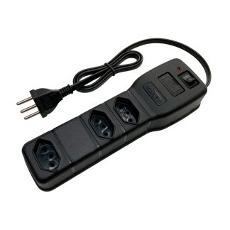 Filtro Linha Multicraft Plástico 3 Tomadas Preto Bivolt