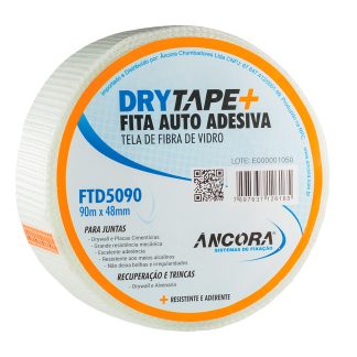 Fita Drywall Ancora Fibra de Vidro Telada 48MMX90m FTD5090