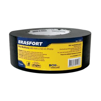 Fita Silver Tape Brasfort Multiuso 48 X 50m Preta