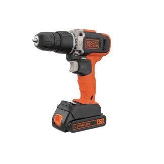 Furadeira/Parafusadeira Black & Decker 3/8" Impacto 20V Bateria 2 Velocidades BCD704C1-BR