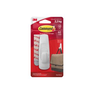Gancho Adesivo 3m Branco Plástico 23 KG 1PECA HB004819981